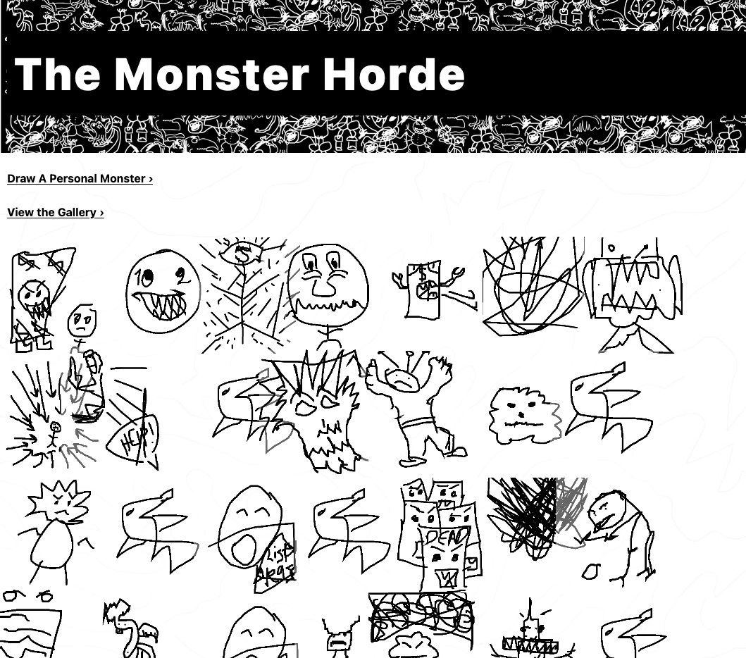 The horde on the web app
